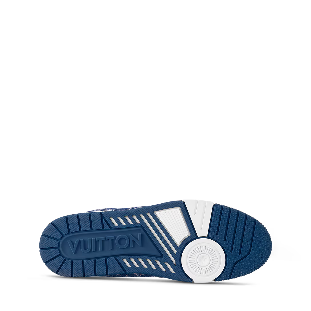 LV Trainer (White/Blue Denim)